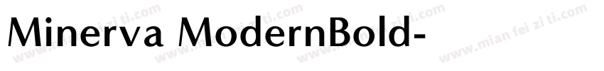 Minerva ModernBold字体转换